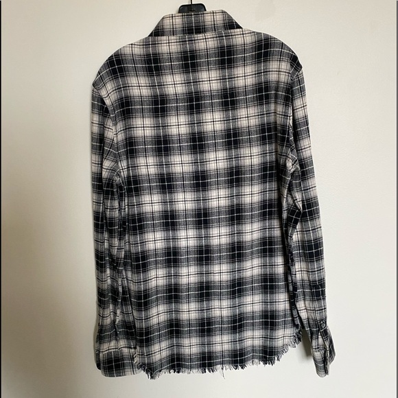 Frame black checkered button down - Picture 3 of 5